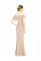 Outlet Off the Shoulder Sleeves Sheath Chiffon Prom Dress UK