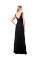 Outlet V-Neckline Chiffon Prom Dress with Draped Bodice UK