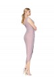 Outlet Cocktail Length High Low Mermaid Chiffon Wrapped Prom Dress UK