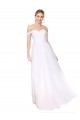 Outlet Off the Shoulder Long Full Length Chiffon Prom Dress UK