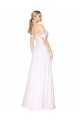 Outlet Off the Shoulder Long Full Length Chiffon Prom Dress UK