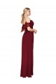 Outlet Cold Shoulder Long Mermaid Chiffon Prom Dress with Straps UK