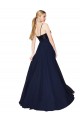 Outlet Sweetheart High Neck Sequin Top Long Chiffon Prom Dress UK