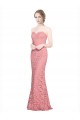 Outlet Fitted Sweetheart Mermaid Lace Prom Dress UK