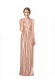 Outlet Draped V-Neck Striking Sheath Floor Length Sequin Prom Dress UK