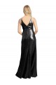 Outlet Full Length A-Line Sequin Prom Dress with Spaghetti Straps V-Neckline UK