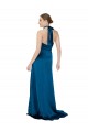 Outlet Halter Neck Silky Satin Prom Dress UK