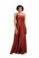 Outlet Sophisticated One Shoulder Silky Satin Prom Dress with Full Skirt UK