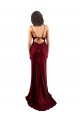 Outlet Cowl Neck Long Criss Cross Open Back Silky Satin Prom Dress UK