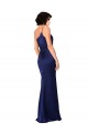 Outlet One Shoulder Silky Satin Prom Dress with Skirt Slit UK