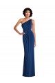 Outlet Grecian Inspired One Shoulder Twist Draped Maxi Spandex Prom Dress UK