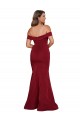 Outlet Off Shoulder Sleeves Sweetheart Neckline Long Spandex Prom Dress UK