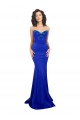 Outlet Sweetheart Flower Neckline High Neck Crepe Prom Dress UK