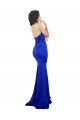 Outlet Sweetheart Flower Neckline High Neck Crepe Prom Dress UK