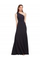 Outlet Fit and Flare Crepe Prom Dress with One Shoulder UK