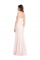 Outlet Strapless Crepe Trumpet Prom Dress with Front Slit UK