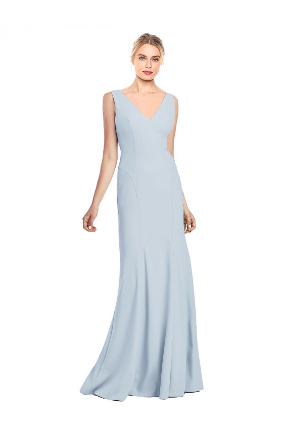 Outlet Sleeveless Seamed Bodice Trumpet Prom Dress UK