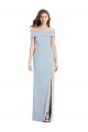 Outlet Cuffed Off the Shoulder Long Trumpet Prom Dress UK