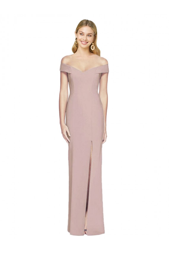 Outlet Off the Shoulder Criss Cross Back Trumpet Prom Dress UK