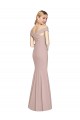 Outlet Off the Shoulder Criss Cross Back Trumpet Prom Dress UK