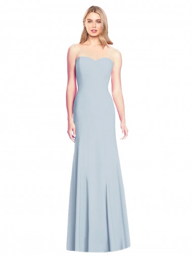 Outlet Sweetheart Strapless Flared Skirt Maxi Prom Dress UK