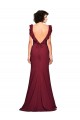 Outlet Crepe Slip Prom Dress with Ruffled Straps UK