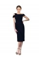 Outlet Draped Cross Shoulder Stretch Crepe Cocktail Prom Dress / Homecoming Dress UK
