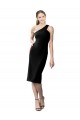 Outlet One Shoulder Short Crepe Cocktail Prom Dress / Homecoming Dress UK