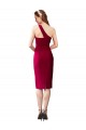 Outlet One Shoulder Short Crepe Cocktail Prom Dress / Homecoming Dress UK