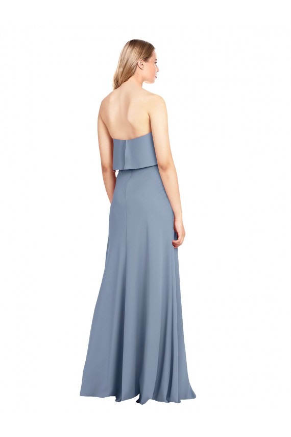 Outlet High Neck Sheath Sleeveless Stretch Crepe Prom Dress UK