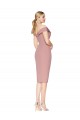 Outlet Knee Length Off the Shoulder Sweetheart Crepe Cocktail Prom Dress / Homecoming Dress UK
