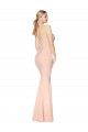 Outlet Sweetheart Shirred Neck Long Floor Length Crepe Prom Dress UK