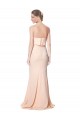 Outlet High Neck Strapless Long Crepe Maxi Prom Dress with Overlay UK