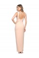 Outlet Floor Length Square Neck Long Sheath Crepe Prom Dress  UK