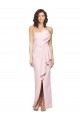 Outlet Strapless Long Full Length Ruffles Low Back Crepe Prom Dress UK