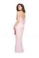 Outlet Strapless Long Full Length Ruffles Low Back Crepe Prom Dress UK