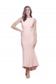Outlet High Neck Low V-Back Midi Length Crepe Cocktail Dress / Prom Dress UK