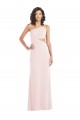 Outlet Flirty One Shoulder Midriff Cutout Maxi Crepe Prom Dress UK