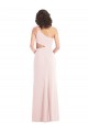 Outlet Flirty One Shoulder Midriff Cutout Maxi Crepe Prom Dress UK
