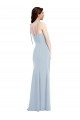 Outlet Bustier Style Crepe Prom Dress with Bow Straps UK