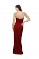 Outlet Straight Pencil Skirt Long Sweetheart Crepe Prom Dress with High Side Split UK
