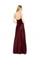 Outlet Sleek Spaghetti Straps V-Neck Stretch Satin Prom Dress with Center Front Slit UK