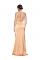 Outlet One Shoulder Ruched Stretch Satin Prom Dress with Thigh High Split UK