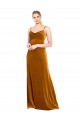 Outlet Long Velvet Cowl Neck Slip Prom Dress UK