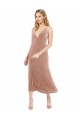 Outlet Midi Length Short V-Neck Velvet Cocktail Prom Dress / Homecoming Dress with Notched Neckline UK