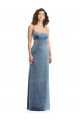 Outlet Spaghetti Strap Long Full Length Velvet Maxi Prom Dress UK